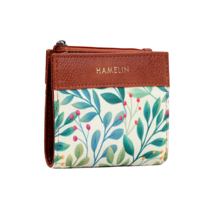 Olivia Bi-Fold Vegan Wallet for Women (Sage Vines)