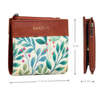 Olivia Bi-Fold Vegan Wallet for Women (Sage Vines)