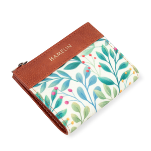 Olivia Bi-Fold Vegan Wallet for Women (Sage Vines)