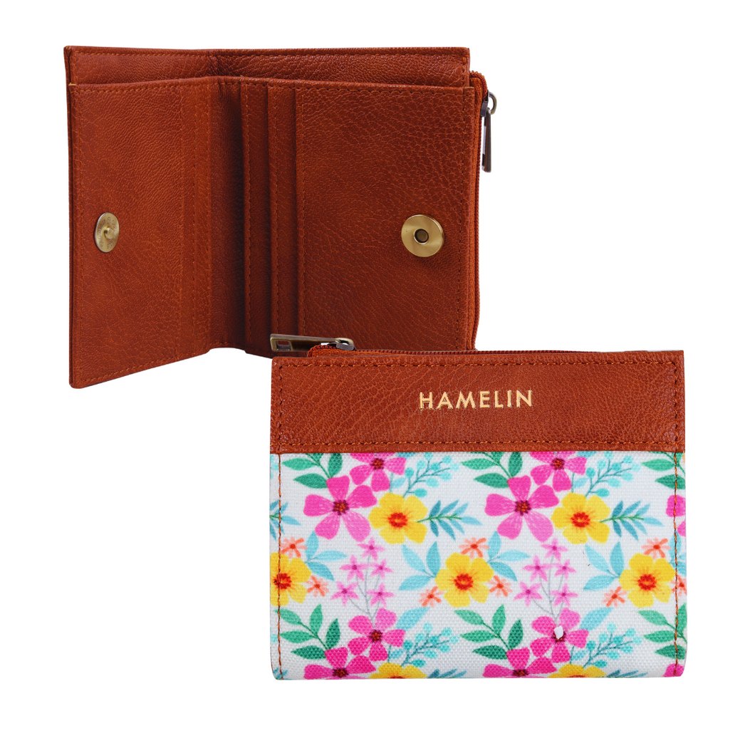 Olivia Bi-Fold Vegan Wallet for Women (Tahiti Sunset)