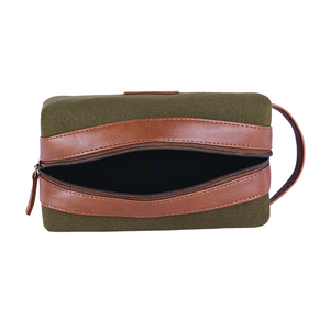 Tweed DOPP Kit for Men (Olive)