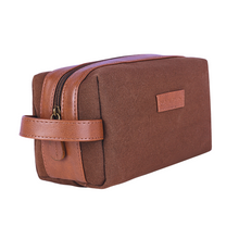 Tweed DOPP Kit for Men ( Walnut Brown)