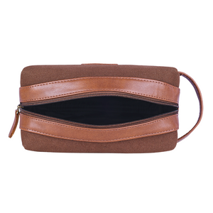 Tweed DOPP Kit for Men ( Walnut Brown)