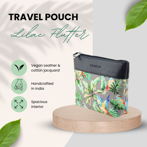 Essentials Travel Pouch (Lilac Flutter)