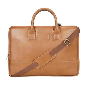 Theo Sleek Laptop Bag (Tan)