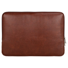 Zeus Macbook Sleeve / Laptop Sleeve (Brown Grid Zipped 14 Inch)