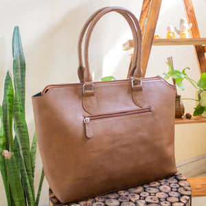 Essentials - Peanut Brown Tote Bag for Women - SAMPLE SALE