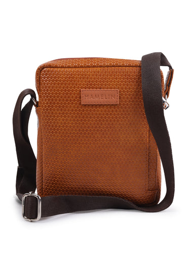 The Ultimate Travel Sling Bag  (Tan Checkered)