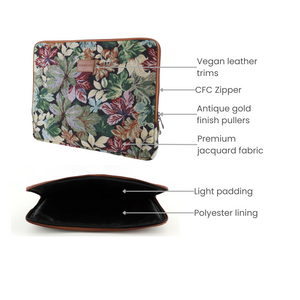 Zeus Macbook Sleeve / Laptop Sleeve (Floret Zipped)