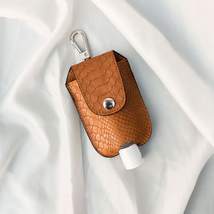 Sanitizer Pouch - Tan Croc