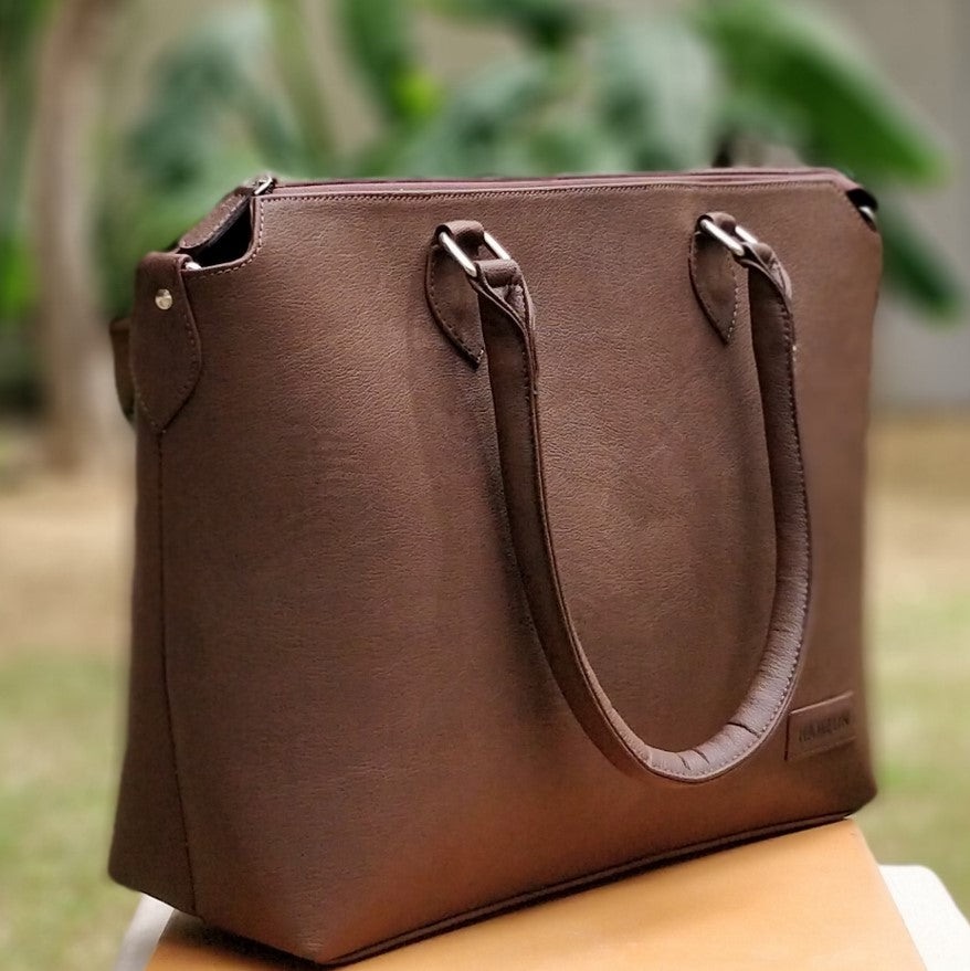 Dark brown outlet tote